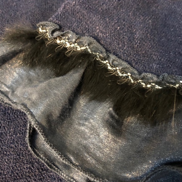 Long Sleeve Navy Scoop Neck A-Line (Size 4-6) - Picture 3 of 7